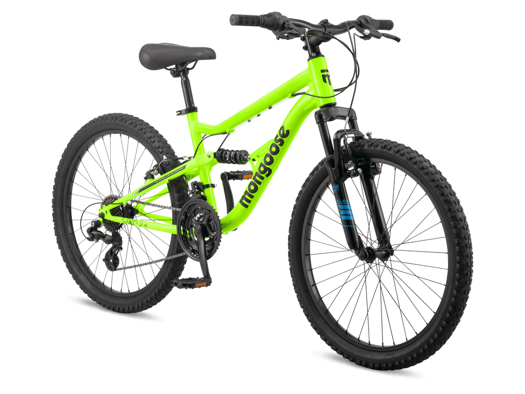 Mongoose Status 24-inch Kids Full Suspension Mountain Bike
