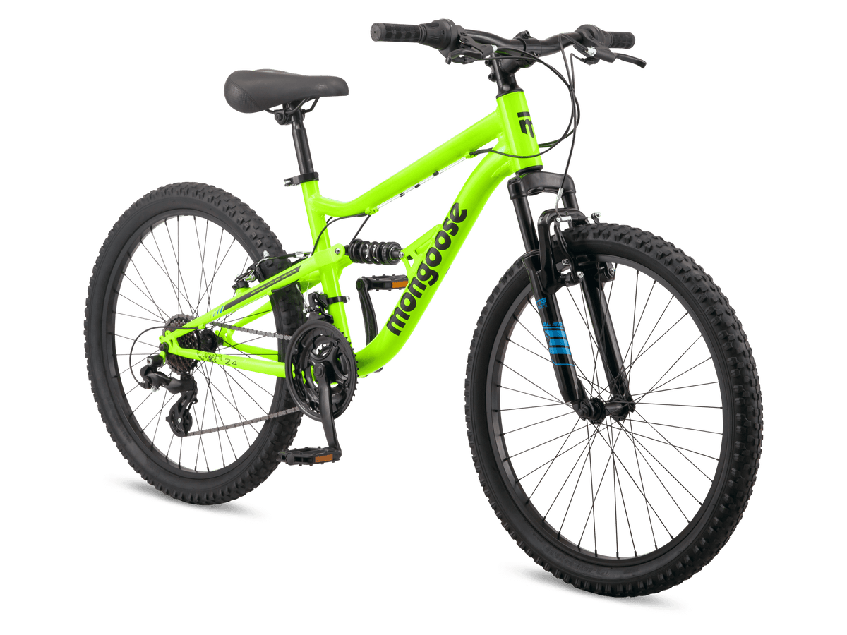 Mongoose Status 24-inch Kids Full Suspension Mountain Bike