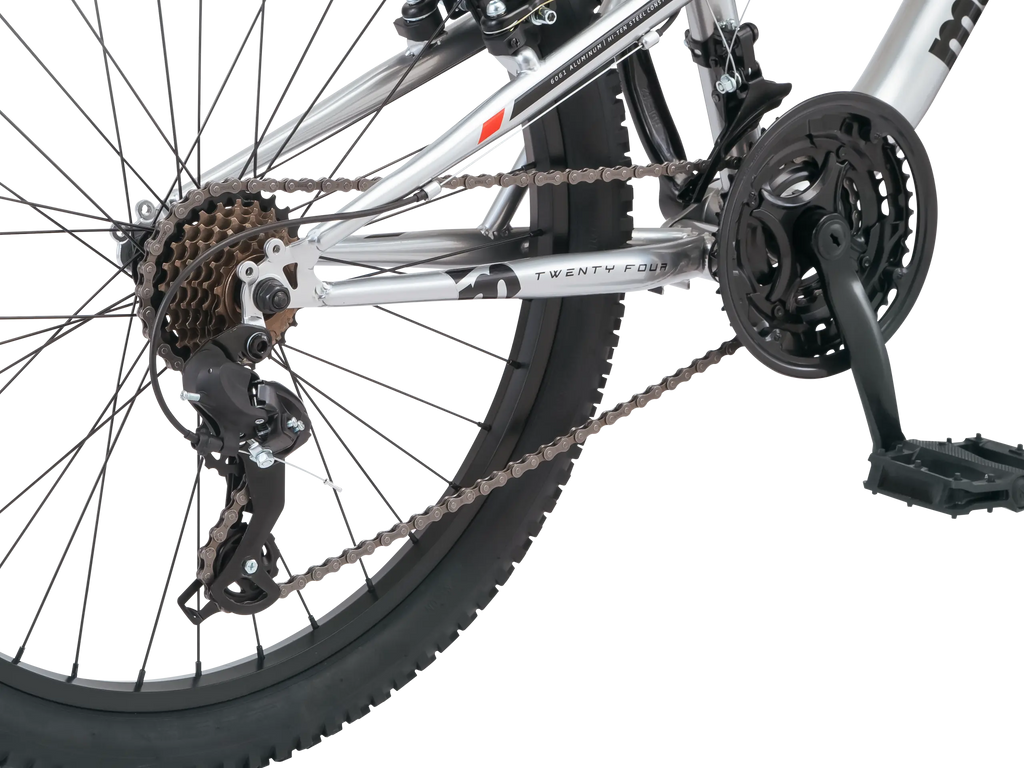 Mongoose Limestone 24-inch Kids Full Suspension Mountain Bike